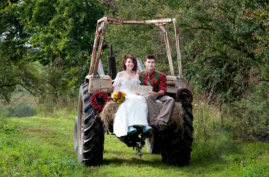 Tractor Wedding
